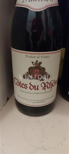 Rhône Valley Côtes-du-Rhône Les Celliers du Rhône Tradition Non-Vintage