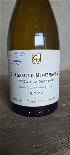 Burgundija Chassagne-Montrachet Premier Cru Domaine Coffinet-Duvernay 1er Cru La Maltroie 2022