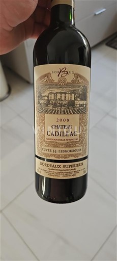 Bordeaux Bordeaux Supérieur Château Cadillac J.J. Lesgourgues 2008