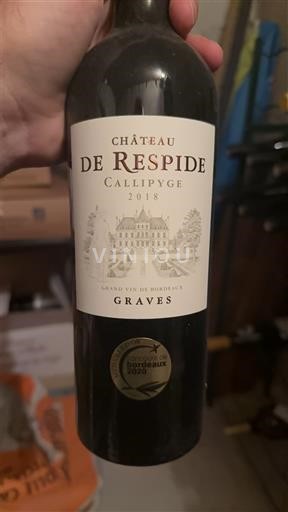 Burdeos Graves Château Respide Callipyge 2018