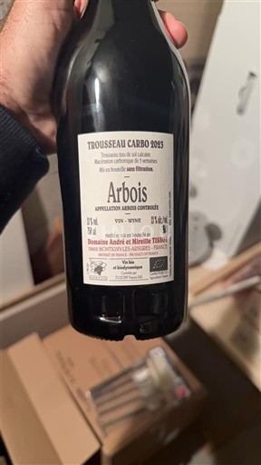 Jura Arbois Domaine André et Mireille Tissot Trousseau Carbo 2023