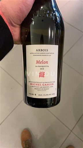 Viinit Blanc sec Melon La Fauquette Michel Gahier 2018 Ranska Jura Arbois AOC