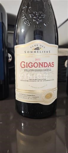 Vale do Ródano Gigondas Club des Sommeliers 2011