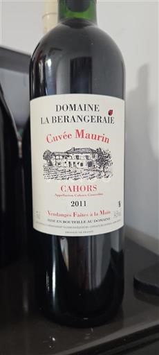 Lounais-Ranska Cahors Domaine La Berangeraie Maurin 2011