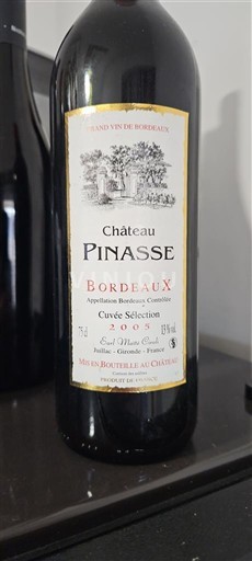 Bordeaux Château Pinasse Sélection 2003