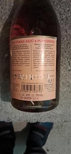 Tokaj Non specificato Tokaji Aszú 4 Puttonyos 2005