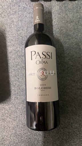Toscana Bolgheri Orma Passi di Orma 2020