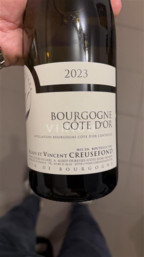 Bourgondië Bourgogne Côte d'Or Alain et Vincent Creusefond 2023
