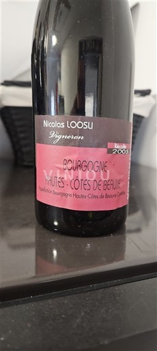 Burgund Nicht spezifiziert Nicolas LOOSLI 2005