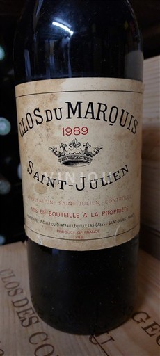 Bordeaux Saint-Julien Clos du Marquis 1989