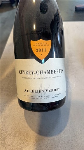 Vinos Rouge sec Aurélien Verdet 2011 Francia Borgoña Gevrey-Chambertin AOC