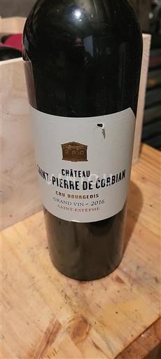 Bordeaux Saint-Estèphe Château Saint-Pierre de Corbian 2016