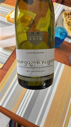 Burgundija Bourgogne Aligoté Vignerons de Buxy Buissonnier 2016