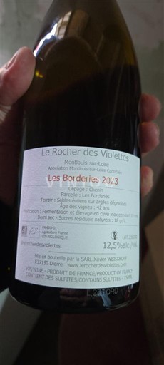 Loiren laakso Montlouis-sur-Loire Le Rocher des Violettes Les Borderies 2023