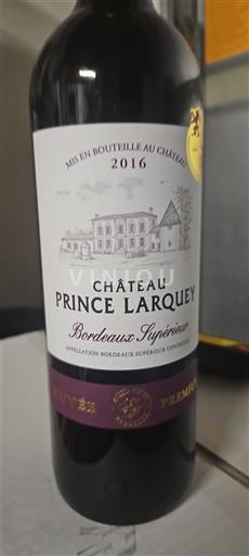 Bordeaux Bordeaux Supérieur Château Prince Larquey Prestige 2016