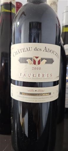 Langvedok Faugères Château S Adouzes 2005