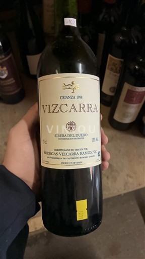 Castiglia e León Ribera del Duero Bodegas Vizcarra Ramos Crianza 1998