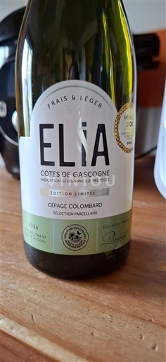 Jugozahod Côtes de Gascogne Elia Édition Limitée Cépage Colombard Sélection Parcellaire 2024