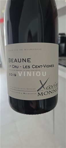 Borgoña Beaune Premier Cru Domaine Xavier Monnot Les Cent-Vignes 2019