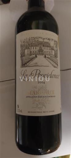 Vin Rouge sec Château La Providence 2014 France Bordeaux Margaux AOC