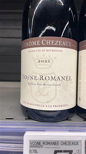 Borgonha Vosne-romanée Jérôme Chezeaux 2023