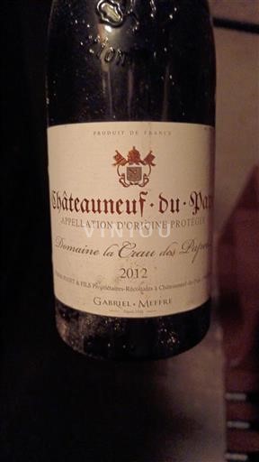 Rhônetal Châteauneuf-du-Pape Domaine La Crau des Papes 2012