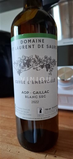 Zuidwest-Frankrijk Gaillac Domaine Saint Laurent de Saurs L'Émerveillé 2022