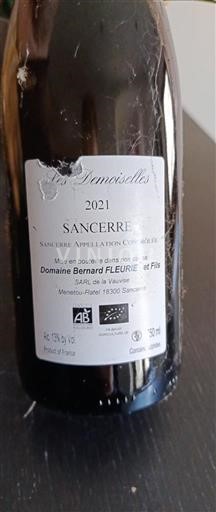 Vallée de la Loire Sancerre Domaine Bernard Fleuriet et Fils Les Demoiselles 2021