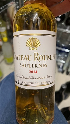 Bordeaux Sauternes Château Roumieu 2014