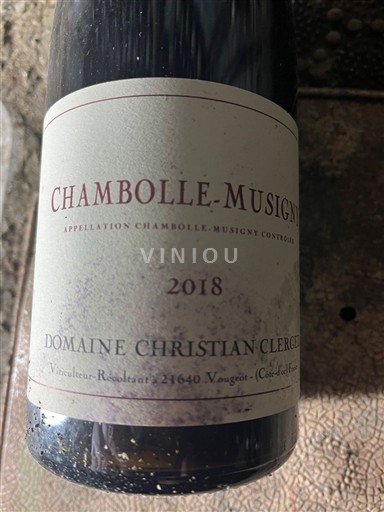 Burgundy Chambolle-Musigny Domaine Christian Clerget 2018