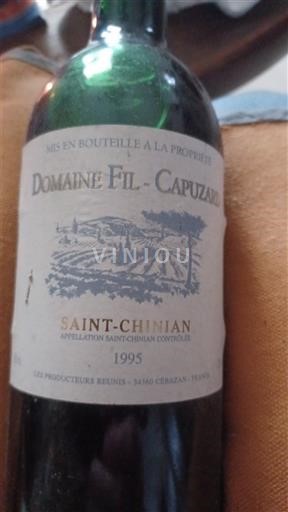 Languedoc Saint-Chinian Domaine Fil Capuzard 1995