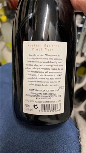 Casablanca-dalen Viña Indómita Nosotros Reserva Pinot Noir 2020