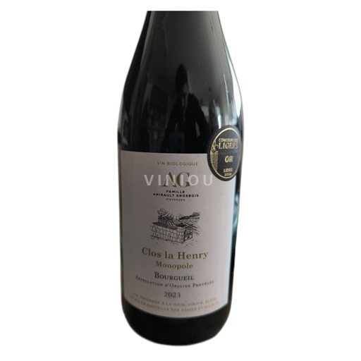 Loiredalen Bourgueil Clos la Henry AG 2023