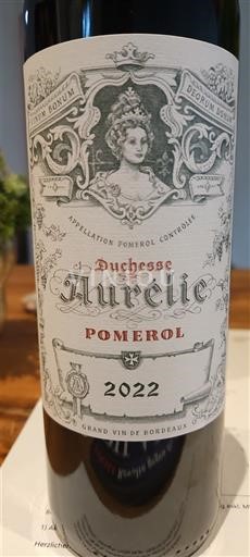 Burdeos Pomerol Duchesse Aurélie 2022
