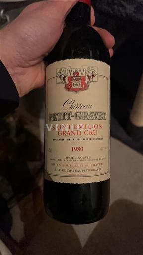 Bordeaux Saint-Émilion Grand Cru Grand Cru Château Petit-Gravet 1980