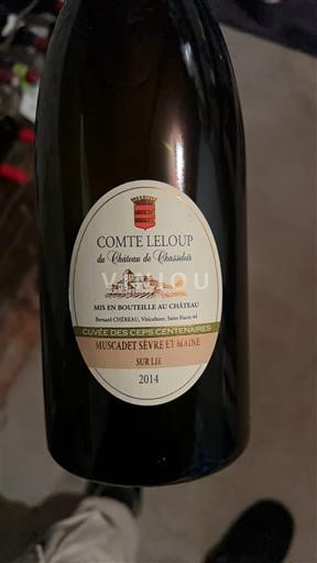 Loire Valley Muscadet Sèvre et Maine Château Chasseloir Comte Leloup des Ceps Centenaires 2014