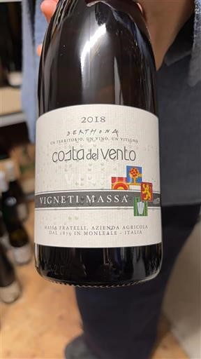 Piemonte Colli Tortonesi Vigneti Massa Costa del Vento 2018