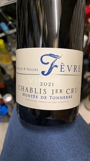 Bourgondië Chablis Premier Cru Premier Cru Nathalie & Gilles Fèvre Montée de Tonnerre 2021