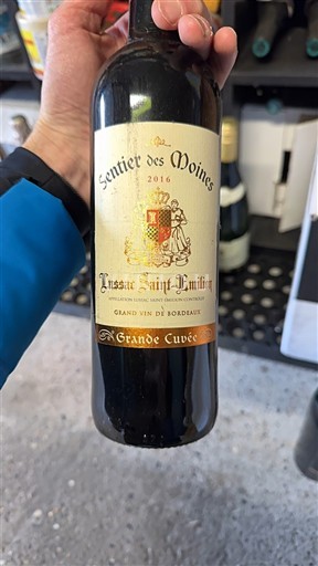 Bordeaux Lussac-Saint-Émilion Sentier des Moines Grande 2016