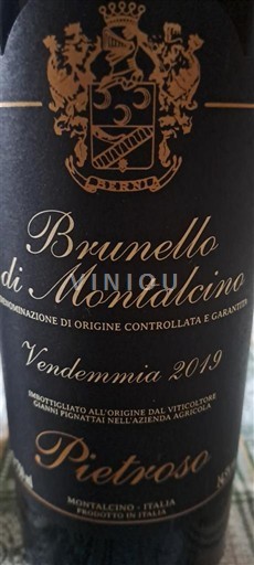 Toskana Brunello di Montalcino Pietroso 2019
