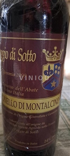 Toscana Brunello di Montalcino Poggio di Sotto 2009