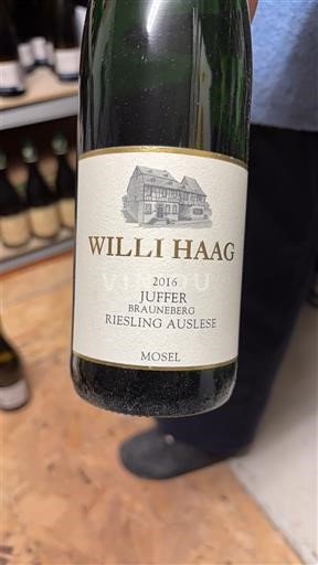 Mosela Mosel Willi Haag Juffer Brauneberg Riesling Auslese 2016