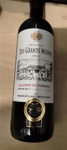 Bordeaux Lalande-de-Pomerol Château S Grands Moines 2022