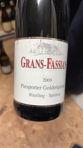 Mosela Ni doloceno Grans-Fassian Piesporter Goldtröpfchen 2009
