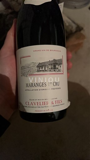 Viinit Rouge sec Clavelier & Fils 2015 Ranska Burgundi Maranges AOC Premier Cru
