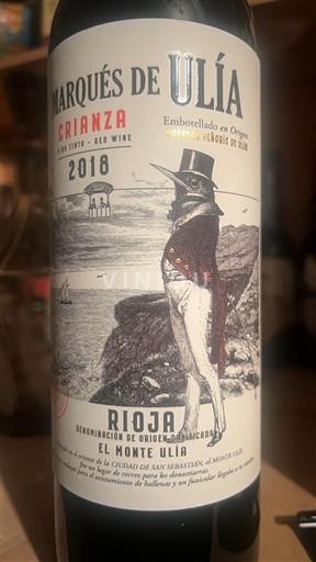 La Rioja Rioja Marqués de Ulía Crianza 2018