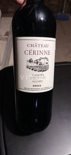South West Cahors Château Cérinne 2023