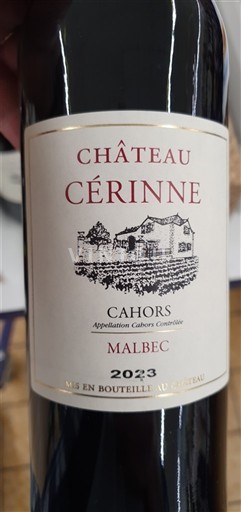 Jugperëndim Kahor Château Cérinne 2023