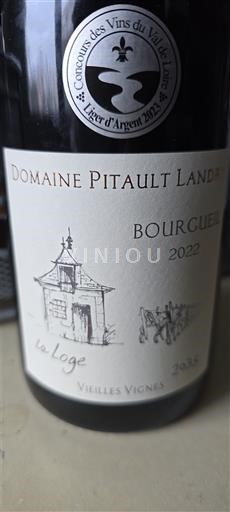 Dolina Loare Bourgueil Domaine Pitault Landry La Loge Vieilles Vignes 2022