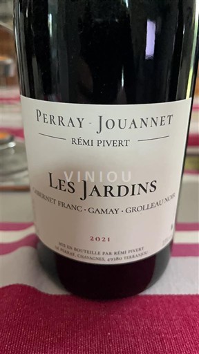 Rượu vang Rouge sec Les Jardins PerRay-Jouannet 2021 Pháp Thung lũng sông Loire Không được chỉ định AOC